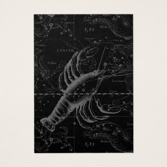 Constelação de cancer Hevelius 1690 Decor (Frente)