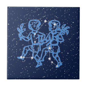 Constelação de Gêmeos e Signo Solar com Estrelas A