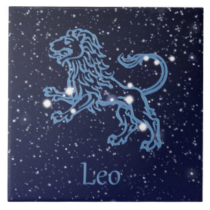 Constelação de Leão e Signo do Zodíaco com Estrela