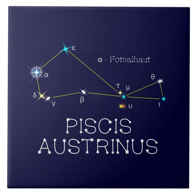 Constelação do hemisfério sul Piscis Austrinus (Frente)