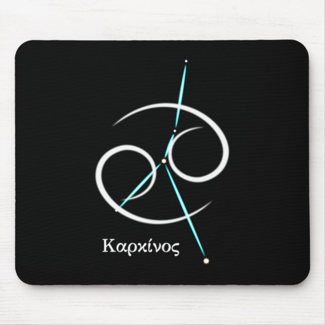 Constelação do Zodíaco Câncer Mouse Pad (Frente)