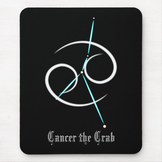 Constelação do Zodíaco Câncer Mouse Pad (Frente)