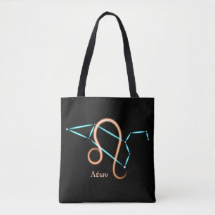 Constelação Zodiac Leo Tote Bag