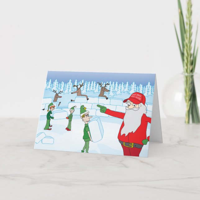 "Construa aquela parede..." Um Cartão de Natal Tru (Frente)