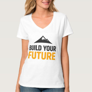 Construa Seu Futuro Minimalista Camiseta Feminina