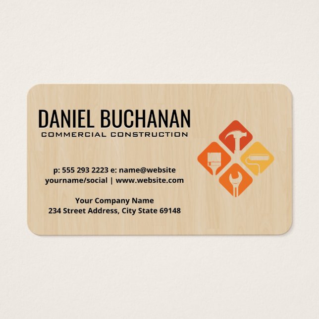 Construção Comercial | Empreiteiro | Ferramentas M (Frente)