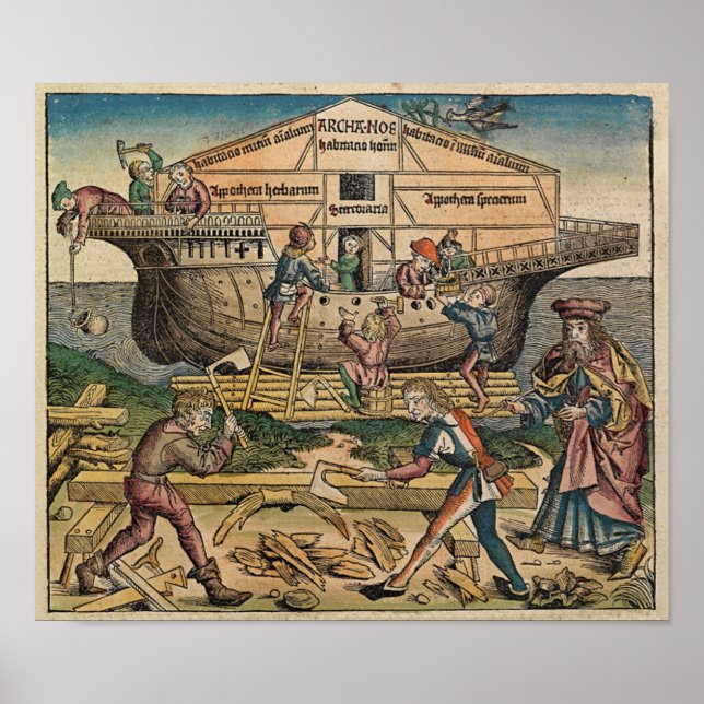 Construção da Arca 1493 - Poster (Frente)