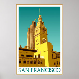 Construção da balsa de San Francisco - poster do