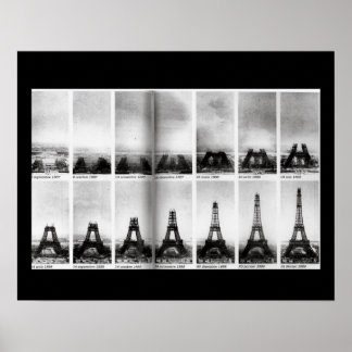 Construção da Poster da Torre Eiffel