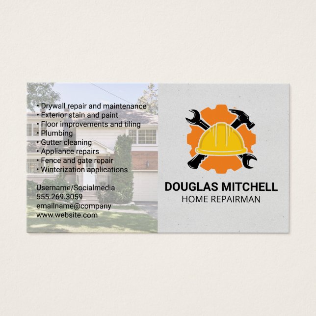 Construção | Logotipo do Home Repairman (Frente)