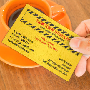 Construções Handyman Cartão de visita