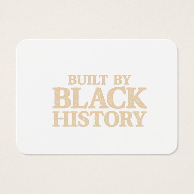 Construído Pela História Negra Orgulho Negro Afro- (Frente)