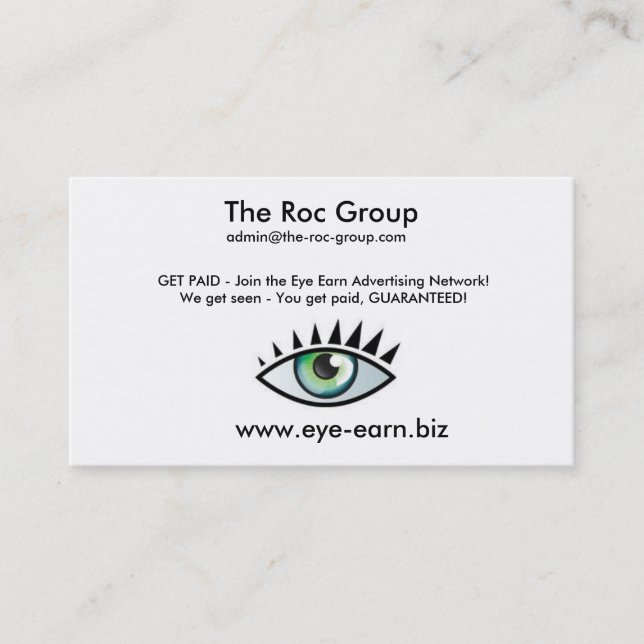 Construtor da renda do cartão de visita (Frente)