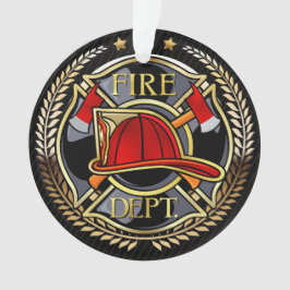 Consulte Traseiro - Ornamento Acrílico do Bombeiro