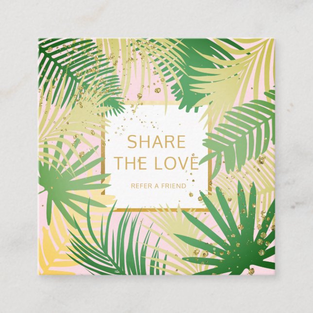 Consulte um cartão tropical do cliente da (Frente)