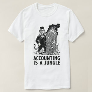 "Contabilidade É Uma Selva" Camisa engraçada de co