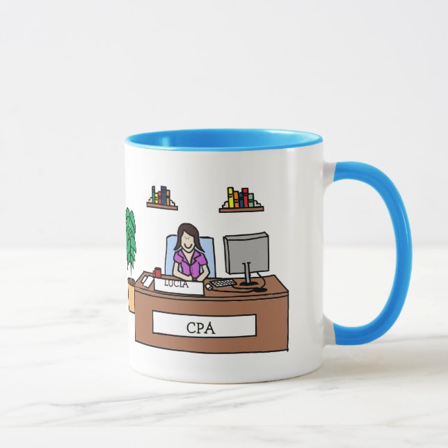 Contabilidade personalizada ou CPA da caneca dos (Direita)