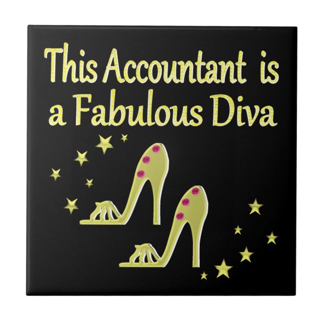 CONTABILISTA DOURADA GLITZY DIVA DESIGN (Frente)