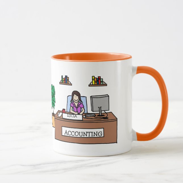 Contador personalizado CPA da caneca dos desenhos (Direita)