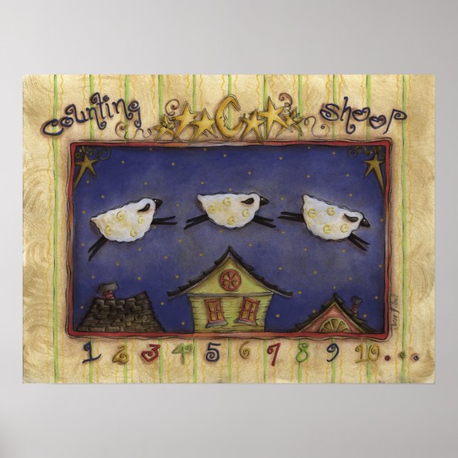 Contagem de ovelhas - Poster (Frente)