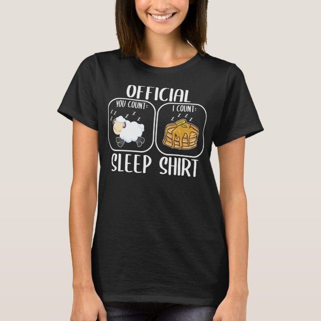Contagem de Panquecas de Ovelha Camisa do Sono (Frente)