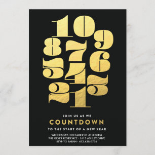 Contagem para baixo - Convite de festas de Vésper