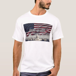 CONTAR A Camisa T do MEU VOTO