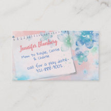 A cor de água floresce o cartão das mamães