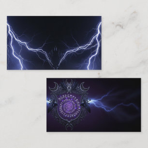 Contato Arcane Runic Crest Cartão de visita para makers má