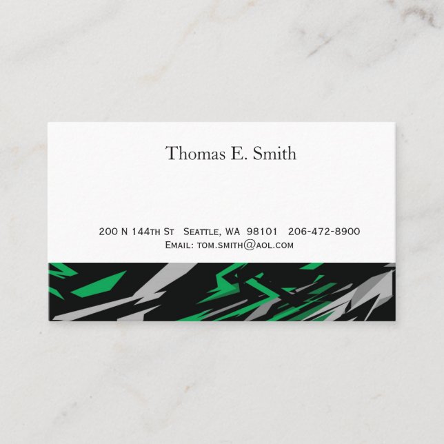 Contato Cartão de Chamada Clássico (Frente)