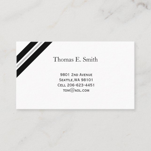 Contato Cartão de Chamada Clássico (Frente)