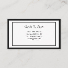 Contato Cartão de Chamada de Bordado Clássico