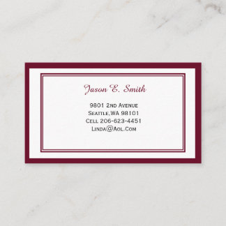 Contato Cartão de Chamada de Bordado Clássico