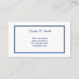 Contato Cartão de Chamada de Bordado Clássico