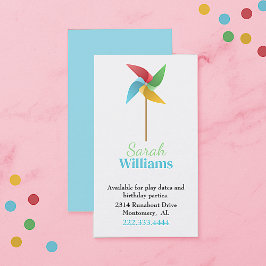 Contato Cartão de Chamada para Crianças de Roda Pinta