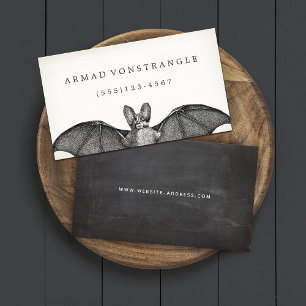 Contato Cartão de Chamada Vampiro Bat Halloween