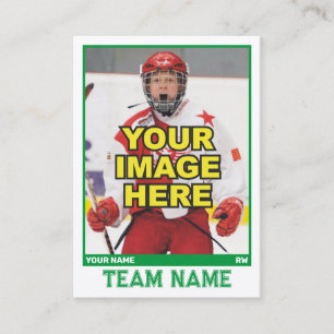 Contato Cartão de Comércio Coletivo de Hockey Kelly Gree