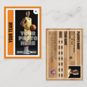 Contato Cartão de Comércio de Basquete Personalizado - Lar