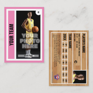 Contato Cartão de Comércio de Basquete Personalizado - Ros