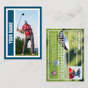 Contato Cartão de Comércio de Golf Personalizado - Azul Oc