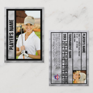 Contato Cartão de Comércio de Golfer Souvenir de torneio