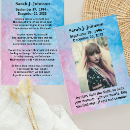 Contato Cartão de condolências Personalizado da Serenidade