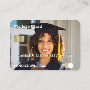 Contato Cartão de Crédito Nome para Graduação de Foto