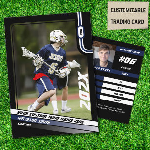 Contato Cartão de Negociação do Jogador de Lacrosse com Az