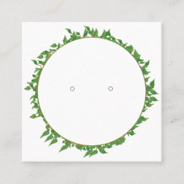 Contato Cartão de Ouriço Quadrado de Borda Folha Personali