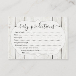 Contato Cartão de Previsão de Bebê para Chá de fraldas - M