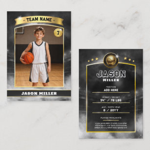 Contato Cartão de Troca de Basquete Personalizado, Estádio