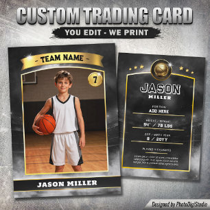 Contato Cartão de Troca de Basquete Personalizado, Estádio