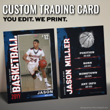 Cartão de Troca de Basquete Personalizado, Jogador