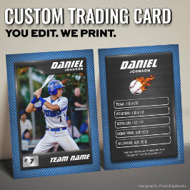 Contato Cartão de Troca de Beisebol Personalizado, Jogador